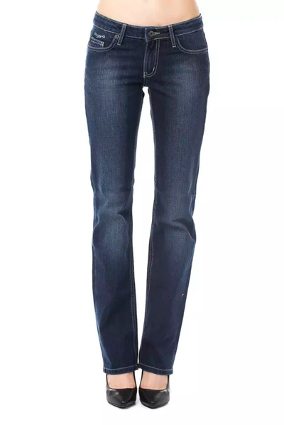 Ungaro Fever Cotton Jeans & Women's Trouser In Blue