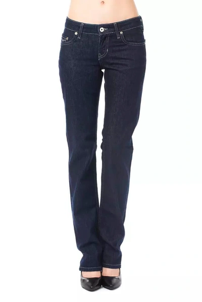 Ungaro Fever Cotton Jeans & Women's Trouser In Blue