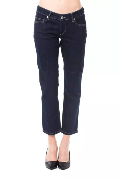 Ungaro Fever Cotton Jeans & Women's Trouser In Blue