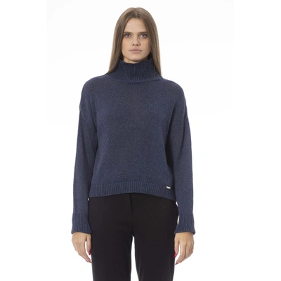 Baldinini Trend Blue Viscose Sweater