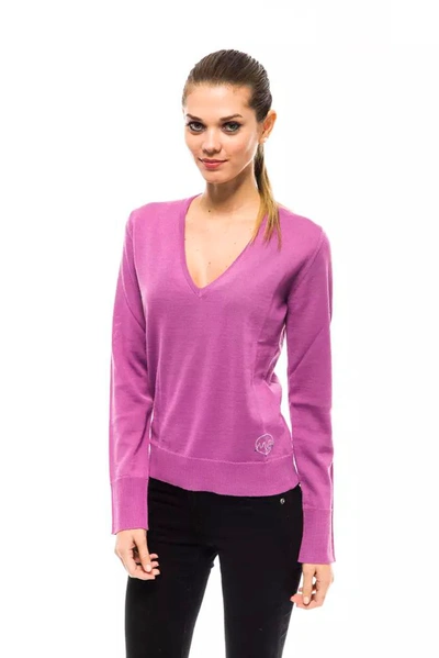 Montana Blu Pink Wool Jumper In Purple