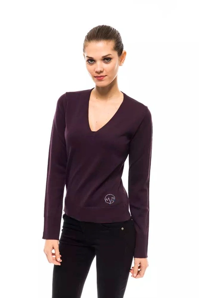 Montana Blu Purple Wool Sweater