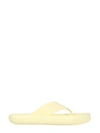 Stella Mccartney 30mm Air Slide Canvas Flip Flops In Yellow