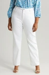 Jones New York Lexington Straight Leg Jeans In Soft White