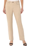 Jones New York Solid Stretch Pull-on Straight Leg Pant In Jones Khaki