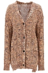 MARNI MARNI MOULINÉ CARDIGAN WITH EMBROIDERIES