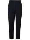 Moncler Polyamide Blend Trousers With Pockets And Pleats In Black