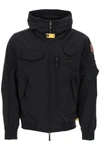 Parajumpers Gobi Black Nylon Jacket With Pockets In Black