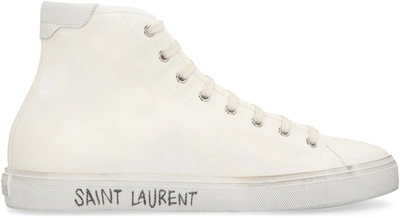 Saint Laurent Sneakers In Blancoptiblaoptiq