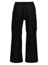 Thom Krom Mid-rise Flared Cargo Trousers In Black