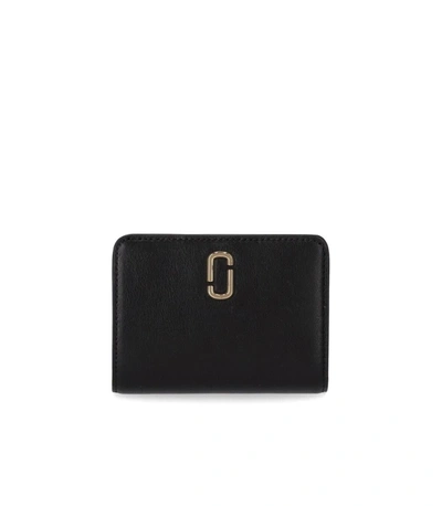Marc Jacobs The J Marc Mini Compact Black Wallet