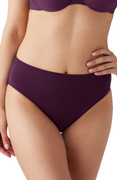 Wacoal Women's B-smooth High-cut Brief Underwear 834175 In Italian Plum
