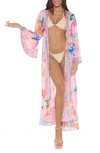 RANEE'S FLORAL BELL SLEEVE CHIFFON DUSTER