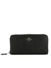 COACH Black Leather Wallet,57713LI/BLACK