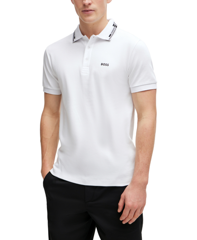 Hugo Boss Boss By  Men's Slim-fit Polo Shirt In White