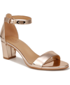 Naturalizer Vera Ankle Strap Sandal In Rose Gold Faux Leather
