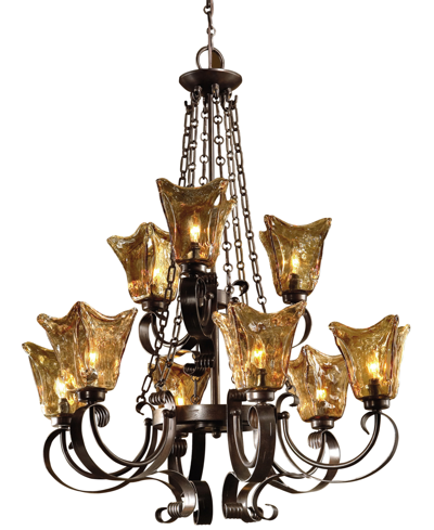 Uttermost Vetraio 9-light Oil-rubbed Chandelier In Bronze