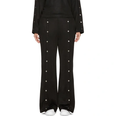 Alexander Wang T T By Alexander Wang Studded Wide Leg Trousers In Black