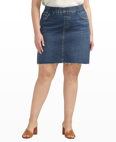 JAG PLUS SIZE ON-THE-GO MID RISE SKORT