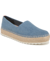 Dr. Scholl's Sunray Slip-on Espadrille Sneaker In Blue Denim Fabric