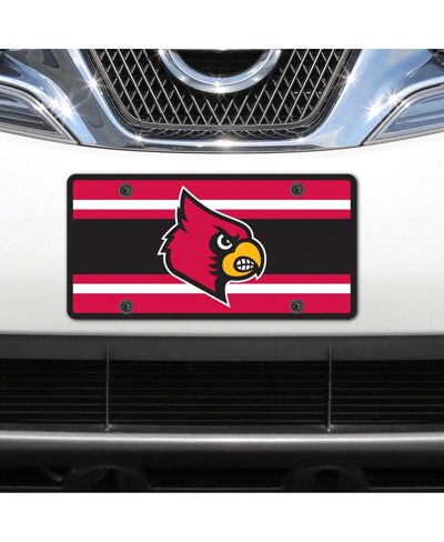 Stockdale Louisville Cardinals Super Stripe Acrylic Laser-cut License Plate In Multi