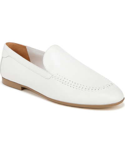 Franco Sarto Flexa Gala Loafers In White Leather