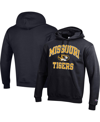 CHAMPION MEN'S CHAMPION BLACK MISSOURI TIGERS HIGH MOTOR PULLOVER HOODIE