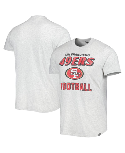 47 Brand Men's ' Heathered Gray Distressed San Francisco 49ers Dozer Franklin Lightweight T-shirt