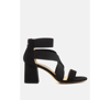 LONDON RAG BENICIA ELASTIC STRAPPY BLOCK HEEL SANDALS