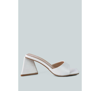 LONDON RAG TRINITY CROC PATTERN TRIANGLE HEEL SANDALS