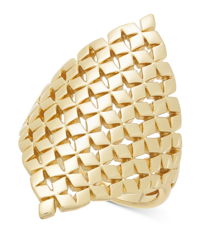 Inc International Concepts Mesh Shield Statement Ring, Created For Macy's In Gold