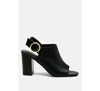London Rag Roisin Block Heeled Sling Back Sandals In Black