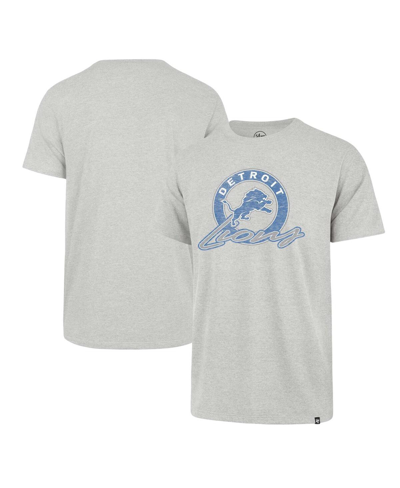 47 Brand Men's ' Gray Distressed Detroit Lions Ringtone Franklin T-shirt