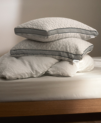 Coop Sleep Goods The Eden Cooling Adjustable Memory Foam Pillow, King In White