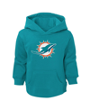 OUTERSTUFF TODDLER BOYS AND GIRLS AQUA MIAMI DOLPHINS LOGO PULLOVER HOODIE