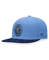 Fanatics Branded Sky Blue New York City Fc Iconic Defender Snapback Hat In Blue