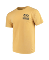 IMAGE ONE MEN'S GOLD MISSOURI TIGERS COMFORT COLORS CAMPUS ICON T-SHIRT
