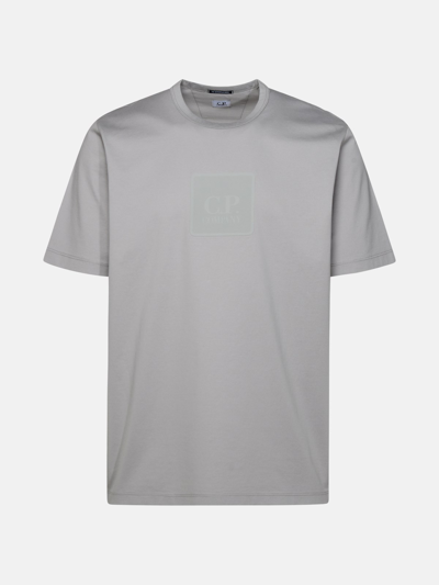 C.p. Company Gray Cotton T-shirt In Grey