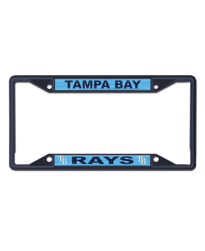 Wincraft Tampa Bay Rays Chrome Color License Plate Frame In Deep Sea Blue