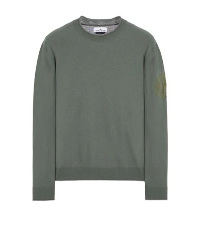 Stone Island Tricot Vert Coton