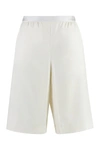 Agnona Wool Shorts In Ivory