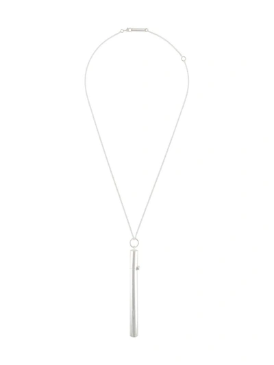 Ambush Necklace With Pendant In Grey