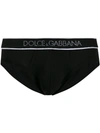 Dolce & Gabbana Dolce E Gabbana Mens Black Cotton Brief In Black