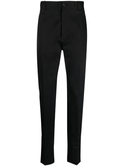 Dolce & Gabbana High-waisted Tailored Trousers In Black