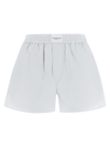 Alexander Wang T Cotton Shorts In White