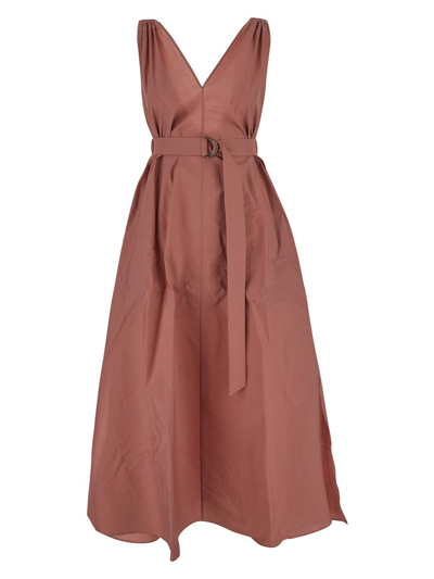 Brunello Cucinelli Cotton Dress In Pink