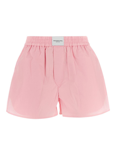 Alexander Wang T T By Alexander Wang Pleated Shorts In Pink