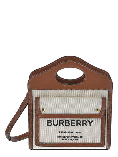 Burberry Pocket Bag In Beige