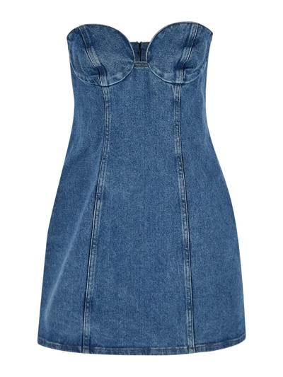 Magda Butrym Denim Dress In Blue