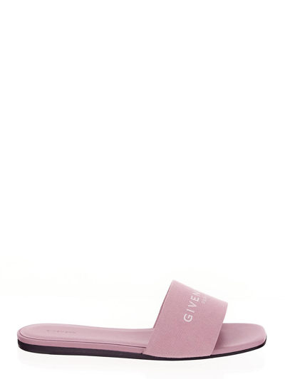 Givenchy 4g Flat Sandals In Pink